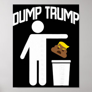Póster Deshazte de Trump Trump Es Basura Anti Trump Basur