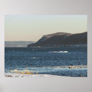 Póster Deshielo del río Hudson