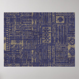 Póster Desi moderno abstracto, contemporáneo de patrones