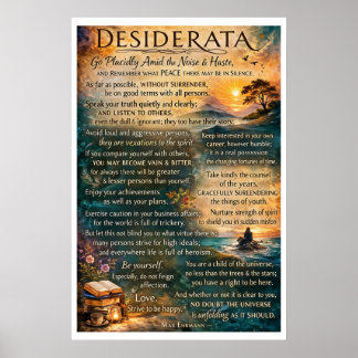Póster Desiderata 