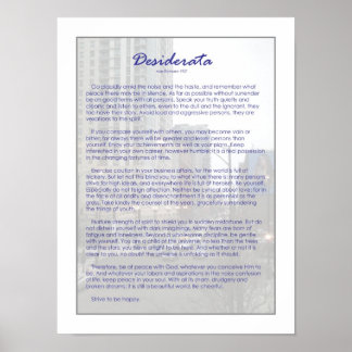 Póster Desiderata