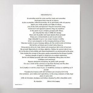 PÓSTER DESIDERATA