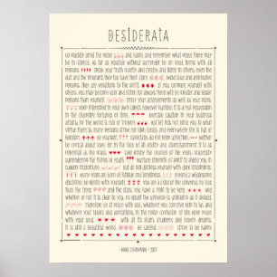 Póster Desiderata
