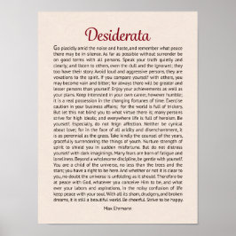 Póster Desiderata