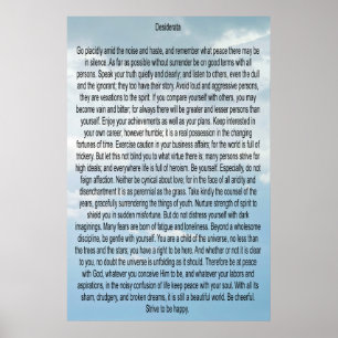 Póster Desiderata