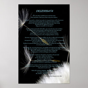 Póster Desiderata