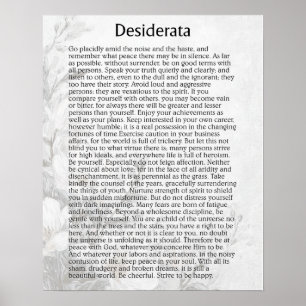 PÓSTER DESIDERATA