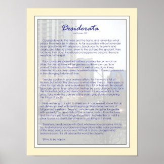 Póster Desiderata