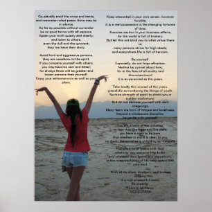 Póster Desiderata 18 por 24