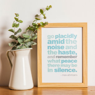 Póster Desiderata Art Print o Poster