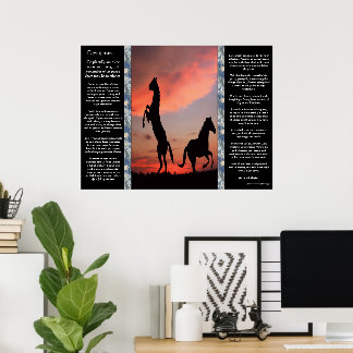 Póster Desiderata Black Stallion Sunset