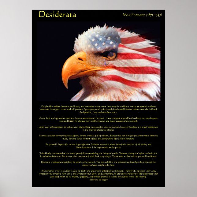 Póster Desiderata cald eagle 1Posters (Frente)
