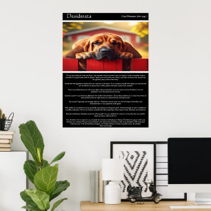 Póster Desiderata: Donde Reside La Paz