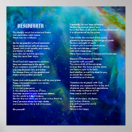 Póster Desiderata en Orion Nebula