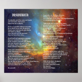 Póster Desiderata en Tulip Galaxia