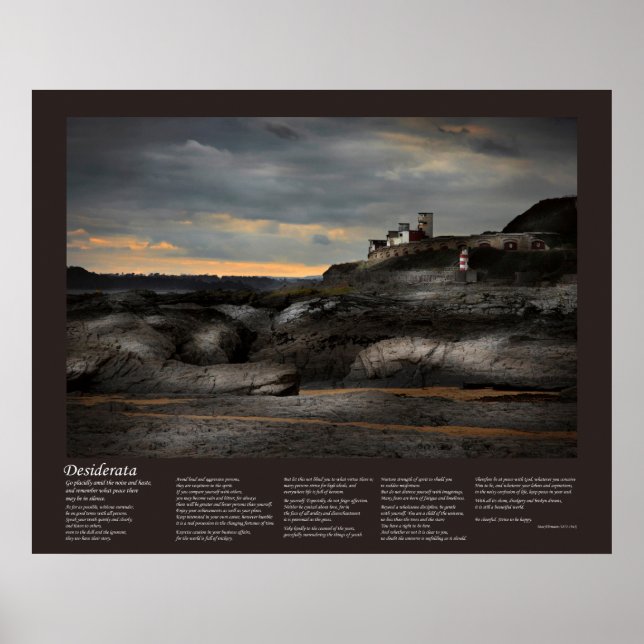 Póster Desiderata - Fort Bovisand napoleónico (Frente)