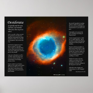 Póster Desiderata - Helix Nebula, El Ojo