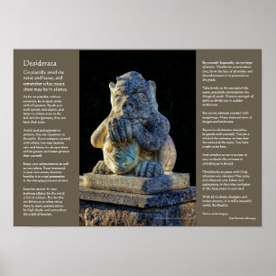 Póster Desiderata - Horned, Clawed & Wary Grotesque