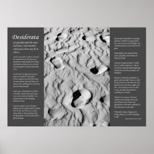 Póster Desiderata - Huellas En La Arena