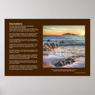 Póster Desiderata - Isla Burgh desde Bantham al sol