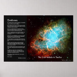 Póster Desiderata - La nebulosa cangrejo en Taurus