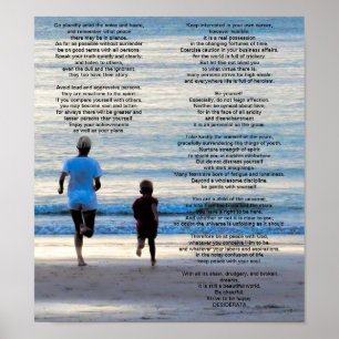 Póster Desiderata Max Ehrmann Go Placiamente