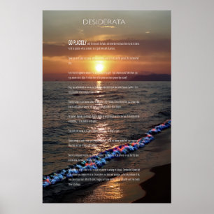 Póster DESIDERATA Pacific Sunset