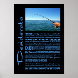 Póster Desiderata Poem Fishing In The Middle Of The Ocean