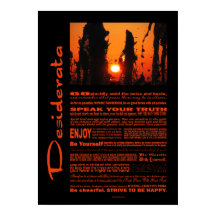 Desiderata Poem Fuente Agua Al Amanecer