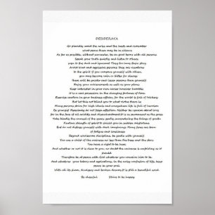 PÓSTER DESIDERATA POSTER