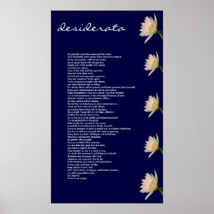 Póster Desiderata ~ Poster