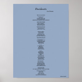 PÓSTER DESIDERATA POSTER