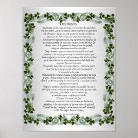 Desiderata prosa "cosas deseadas" fondo irlandés