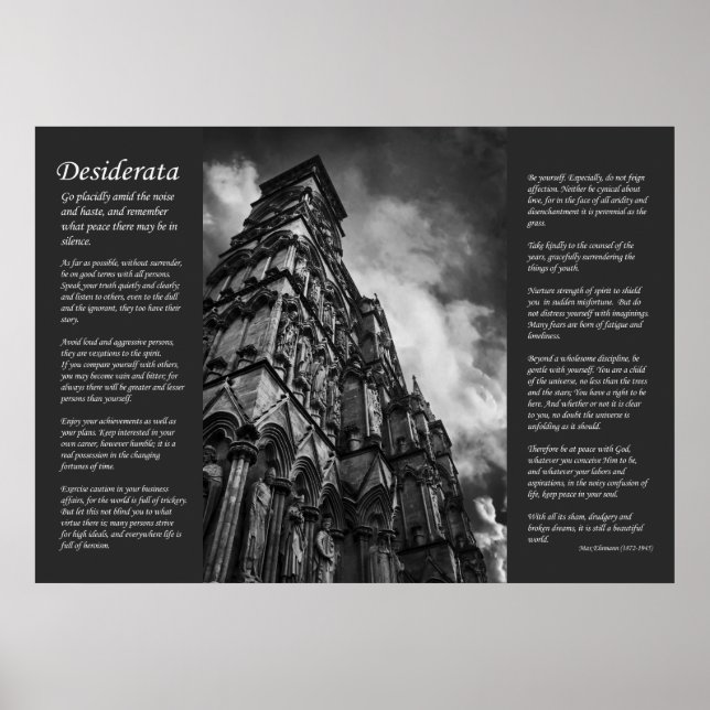 Póster Desiderata - Realeza gótica y clero (Frente)