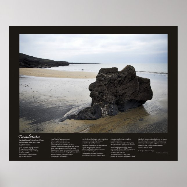 Póster Desiderata - Rock de playa (Frente)