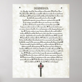 Póster DESIDERATA Scepter Crucifix