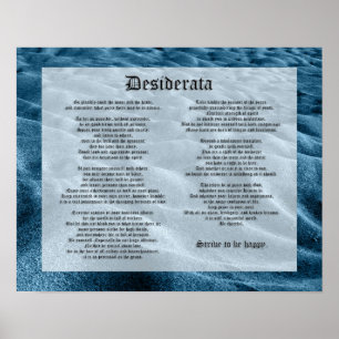 Póster Desiderata - Shifting Sands