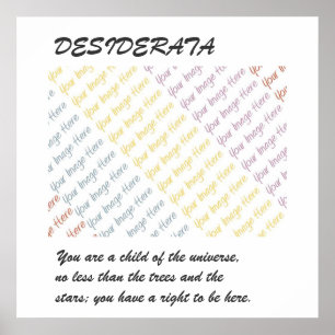 Póster DESIDERATA Su poster de imágenes