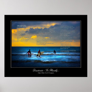 Póster Desiderata - Surfing en el estilo de la galería Su
