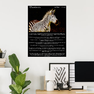 Póster Desiderata Zibra