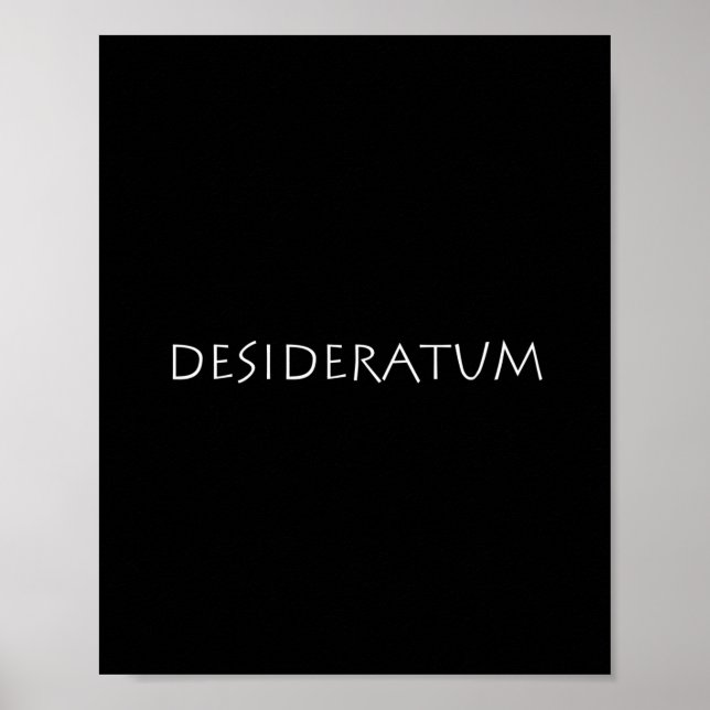 Póster Desideratum (Frente)