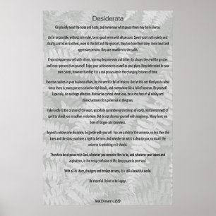 Póster Desiderátums