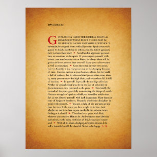 Póster Desiderátums