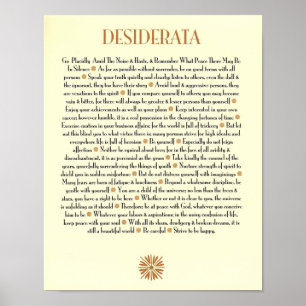 PÓSTER DESIDERÁTUMS