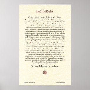 Póster DESIDERÁTUMS españoles Poster=Max