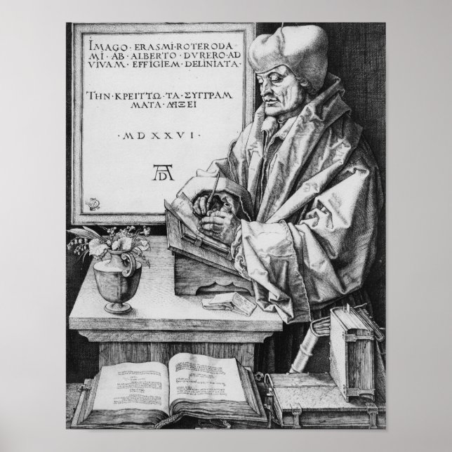 Póster Desiderius Erasmus  of Rotterdam, 1526 (Frente)