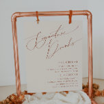 Póster Desierto Caprichoso | Letrero de Bebidas con Sello<br><div class="desc">Esta caprichosa señal de bebidas con firma en beige del desierto es perfecta para tu sencilla boda rústica occidental con tonos terrosos beige y terracota. La paleta de colores boho terrosos neutrales es vintage del suroeste con un toque moderno retro. La escritura es una caligrafía manuscrita minimalista delicada que es...</div>