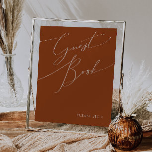 Póster Desierto Caprichoso   Letrero para Libro de Visita