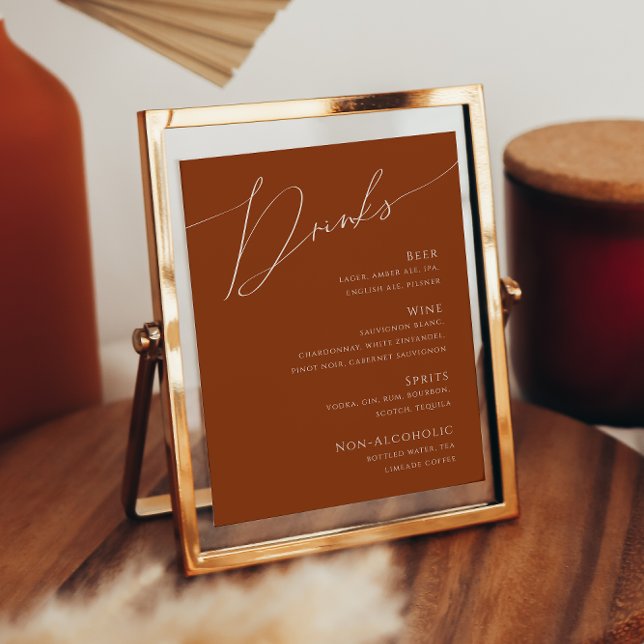 Póster Desierto caprichoso | Menú de bebidas Bodas de Ter (Subido por el creador)