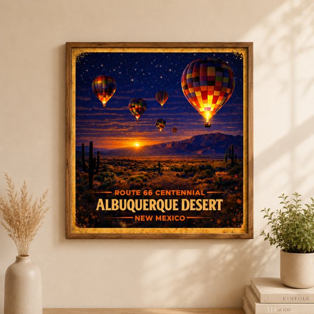 Póster Desierto de Albuquerque Centenario de Nuevo México (Subido por el creador)